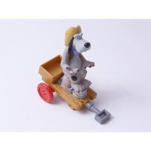 An American Tail, Wylie Burp, Dog on Cart, 3", Figure, Vehicle, Cartoon Animal,